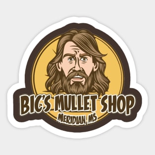 Big's Mullet Shop Sticker